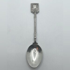 Vtg Germany Furstentum Lichtenstein Souvenir Spoon Silver Plated 3.9”